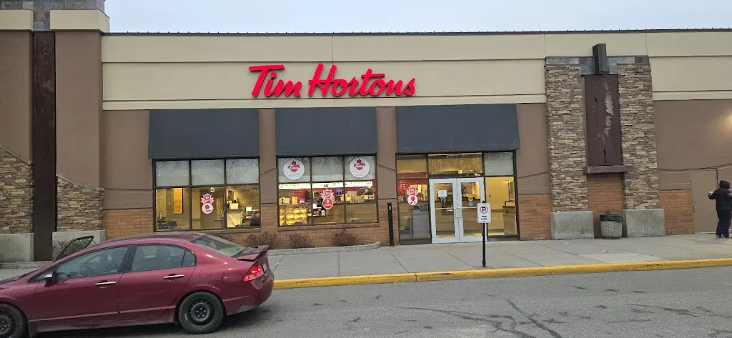 Tim Hortons storefront and interior at 2271 Harvey Ave, Kelowna, BC