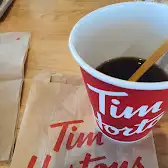 Tim Hortons storefront and interior at 2415 Hwy 97, Kelowna, BC