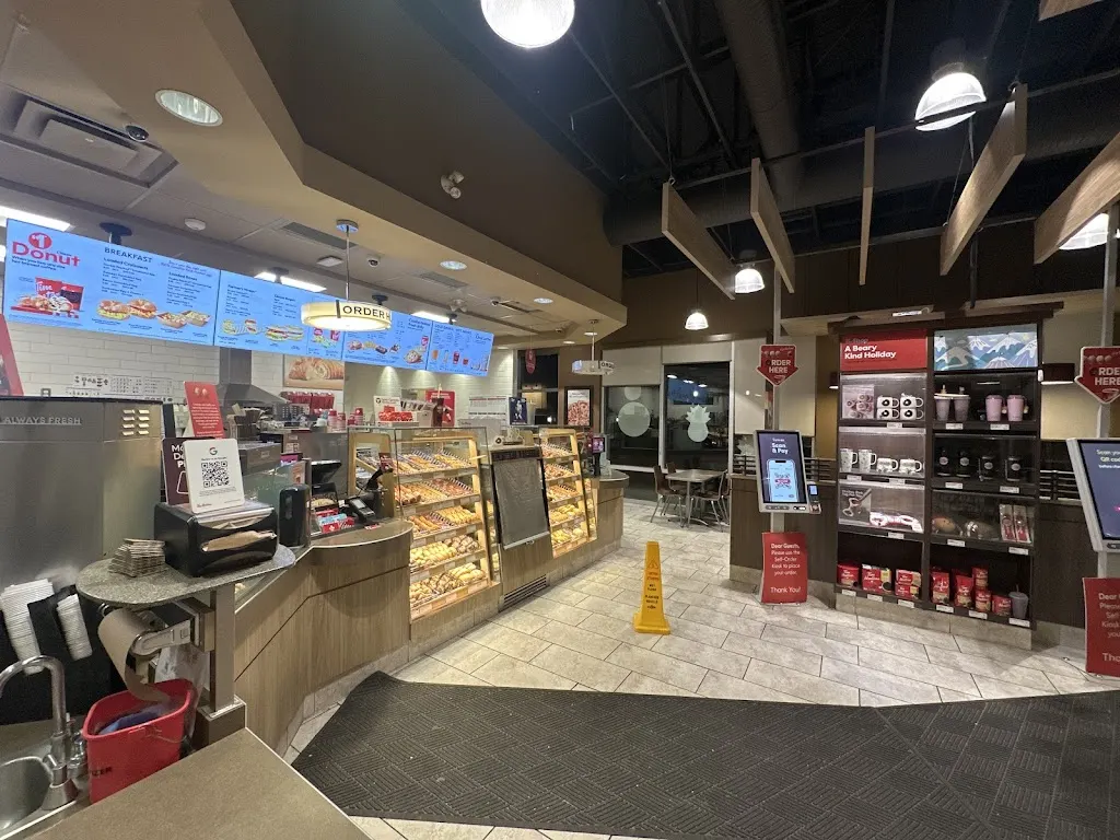 Tim Hortons storefront and interior at 300-9950 Main Street, Lake Country, BC
