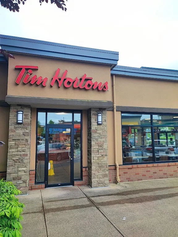 Tim Hortons storefront and interior at 20159 88th Ave, Langley, BC