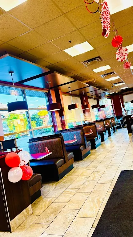 Tim Hortons storefront and interior at 20270 Logan Ave, Langley, BC