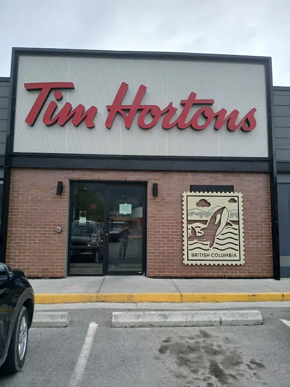 Tim Hortons storefront and interior at 165 Main St., Lillooet, BC