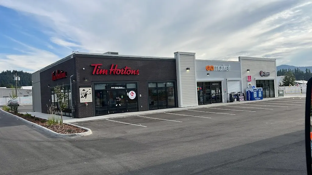 Tim Hortons storefront and interior at 9450 287th St, Maple Ridge, BC
