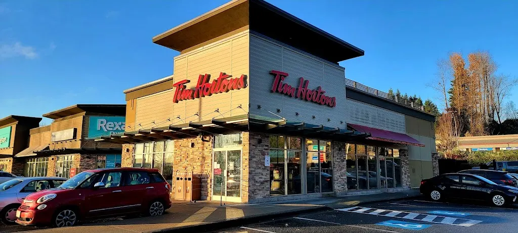 Tim Hortons storefront and interior at 32471 Lougheed Highway, Mission, BC