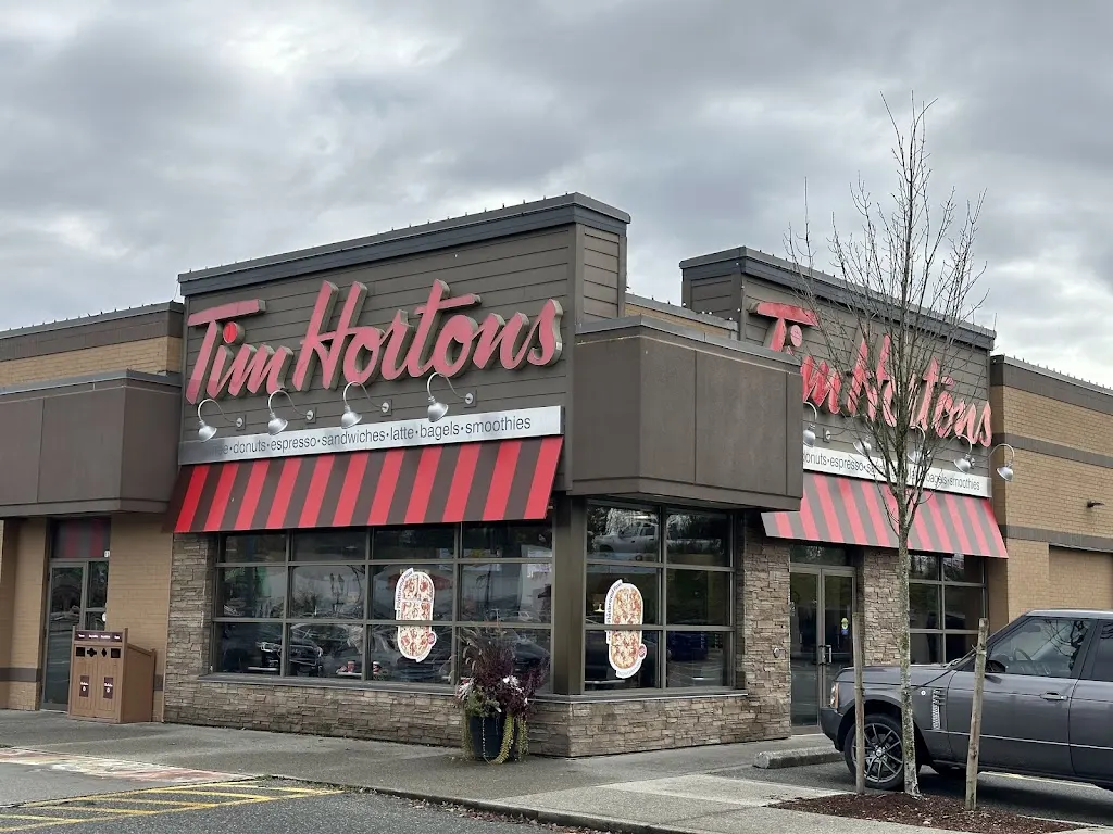 Tim Hortons storefront and interior at 32525 London Ave, Mission, BC