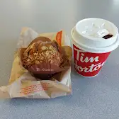 Tim Hortons storefront and interior at 700 Royal Ave, New Westminster, BC
