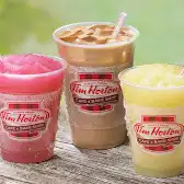 Tim Hortons storefront and interior at Capilano University, North Vancouver, BC