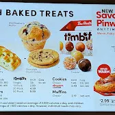 Tim Hortons storefront and interior at 494 Island Hwy East, Parksville, BC