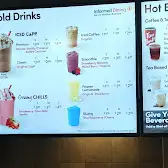 Tim Hortons storefront and interior at 1525 Lougheed Hwy, Port Coquitlam, BC
