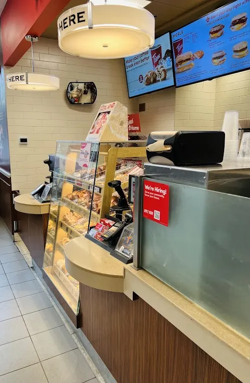Tim Hortons storefront and interior at 1085 Great St, Prince George, BC