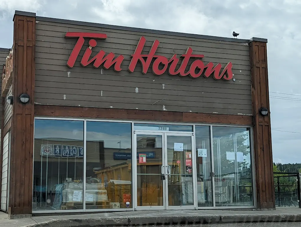 Tim Hortons storefront and interior at 2388 Ferry Ave, Prince George, BC
