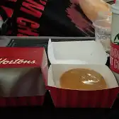 Tim Hortons storefront and interior at 3300 Massey Dr, Prince George, BC