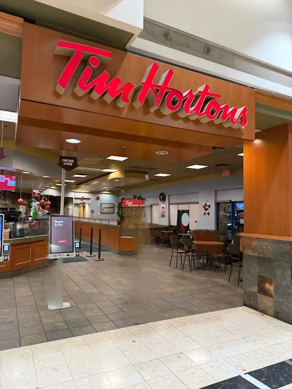 Tim Hortons storefront and interior at 6551 #3 Rd, Richmond, BC