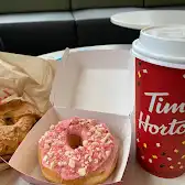 Tim Hortons storefront and interior at 8771 Lansdowne Rd, Richmond, BC