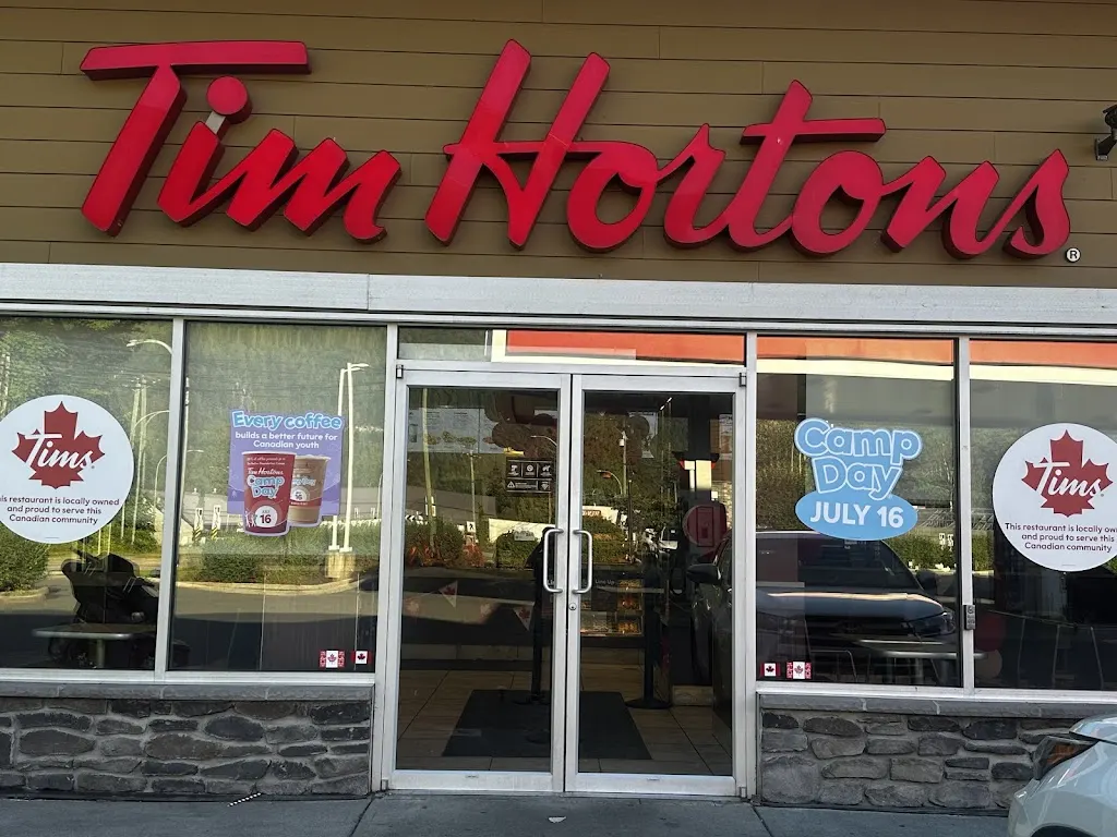Tim Hortons storefront and interior at 52855 Yale Rd East, Rosedale, BC