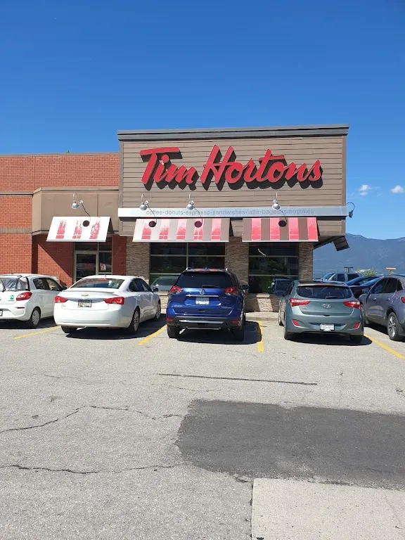 Tim Hortons storefront and interior at 2931 9th Ave Ne, Salmon Arm, BC