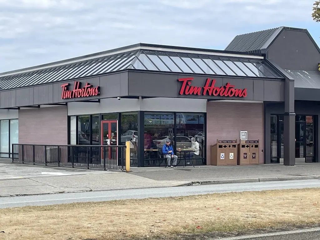 Tim Hortons storefront and interior at 1767 152nd Street, Surrey, BC