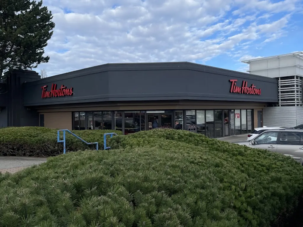 Tim Hortons storefront and interior at 8080 120th St, Surrey, BC
