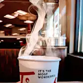 Tim Hortons storefront and interior at 18682 Fraser Hwy, Surrey, BC