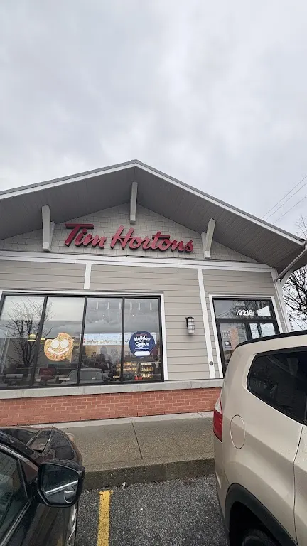 Tim Hortons storefront and interior at 19218 96th Avenue, Surrey, BC