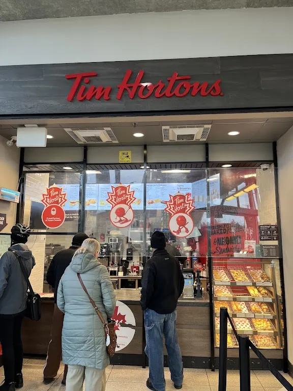 Tim Hortons storefront and interior at 2698 Rupert Street, Vancouver, BC
