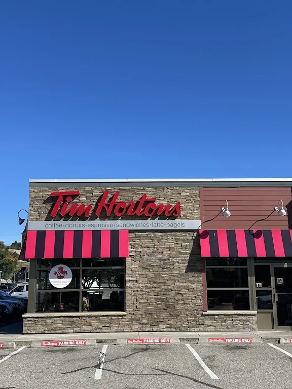 Tim Hortons storefront and interior at 2601 Hwy 6, Vernon, BC