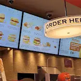 Tim Hortons storefront and interior at 1410 Blanshard St, Victoria, BC