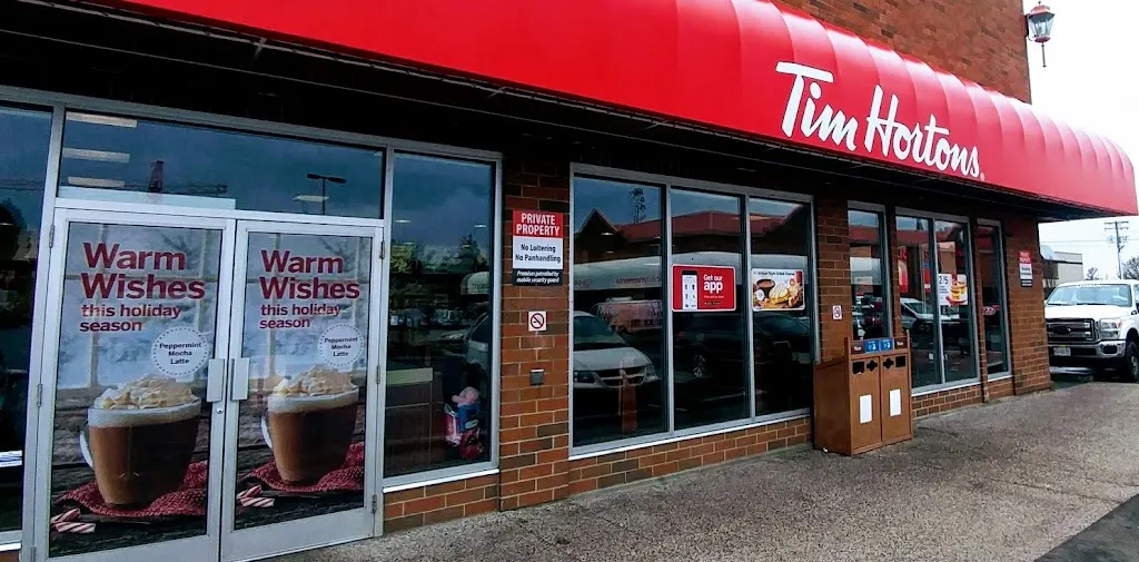 Tim Hortons storefront and interior at 2680 Blanshard St - Unit 3, Victoria, BC