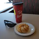 Tim Hortons storefront and interior at 805 Thornhill St, Morden, MB