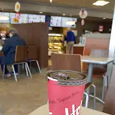 Tim Hortons storefront and interior at 805 Thornhill St, Morden, MB
