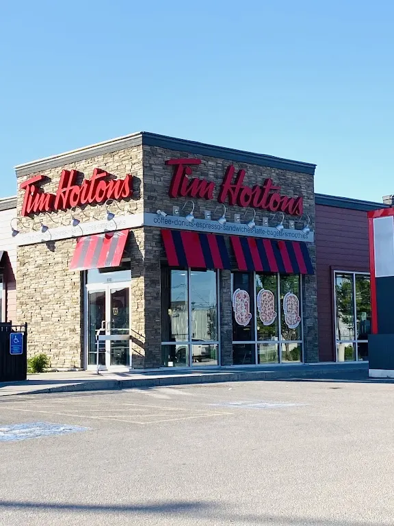 Tim Hortons storefront and interior at 854 Nairn Avenue, Winnipeg, MB