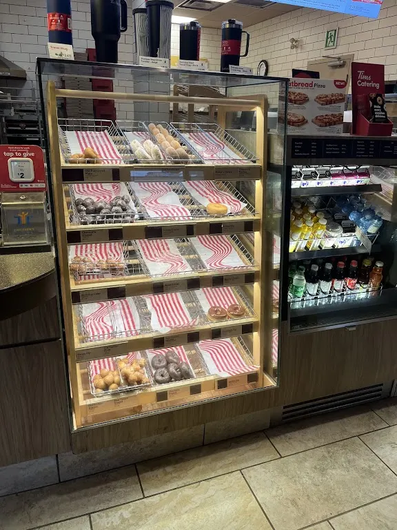 Tim Hortons storefront and interior at 1750 Plessis Rd, Winnipeg, MB