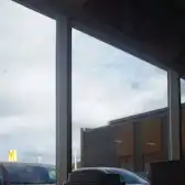 Tim Hortons storefront and interior at 577 Saint Peter Ave, Bathurst, NB