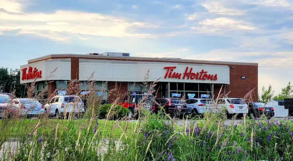 Tim Hortons storefront and interior at 2414 Ch Acadie, Cap-pelé, NB