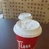 Tim Hortons storefront and interior at 619 Rue Principale, Petit Rocher, NB