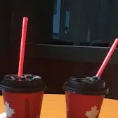 Tim Hortons storefront and interior at 40 University Ave, Saint John, NB