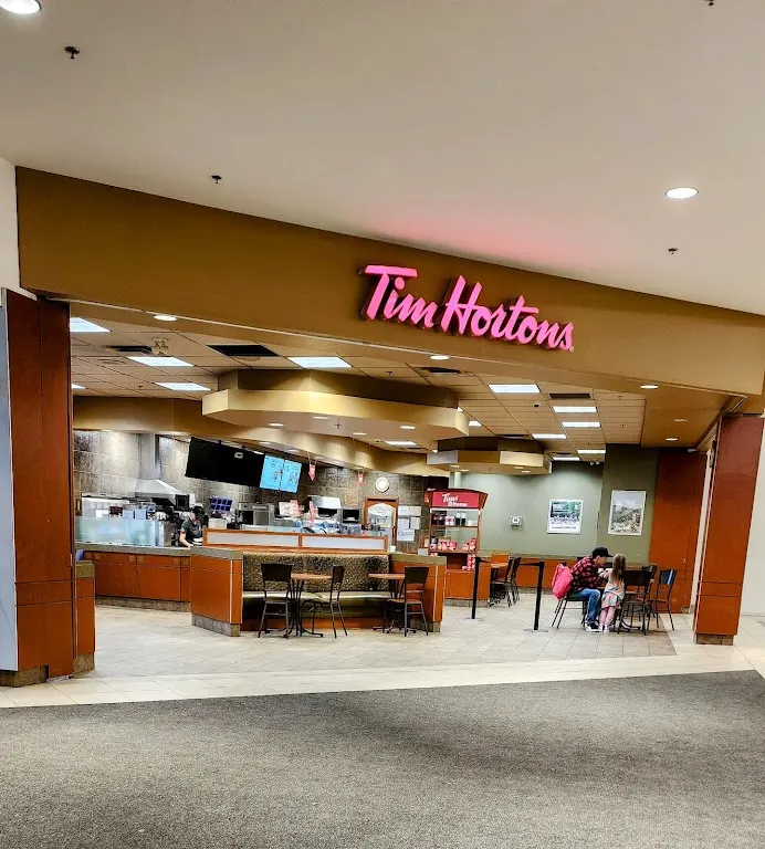 Tim Hortons storefront and interior at 519 Westmorland Rd, Saint John, NB