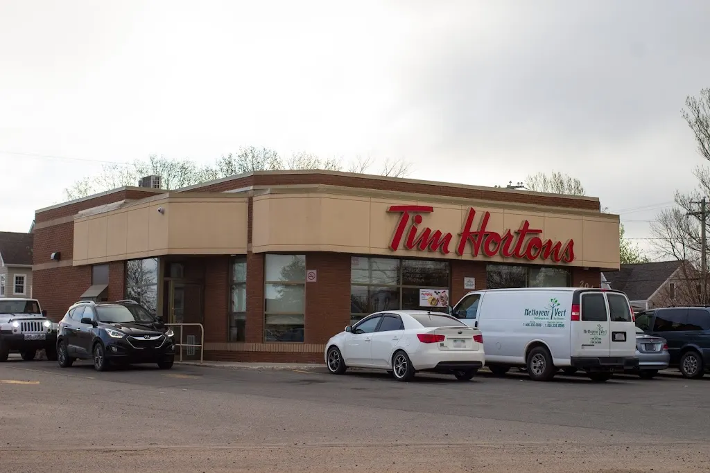 Tim Hortons storefront and interior at 204 Boulv Jd Gauthier, Shippagan, NB