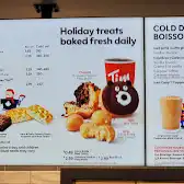 Tim Hortons storefront and interior at 130 Main St, Sussex, NB