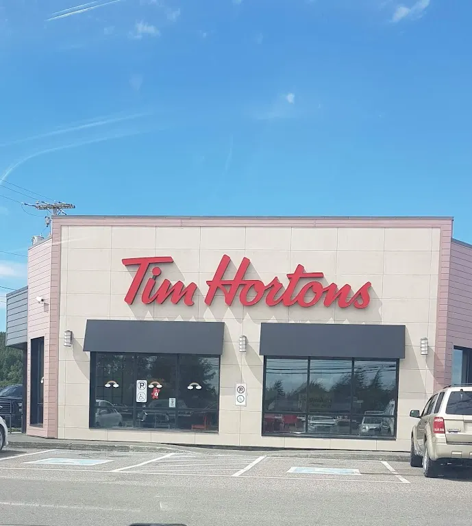 Tim Hortons storefront and interior at 220-224 Conception Hwy, Bay Roberts, NL