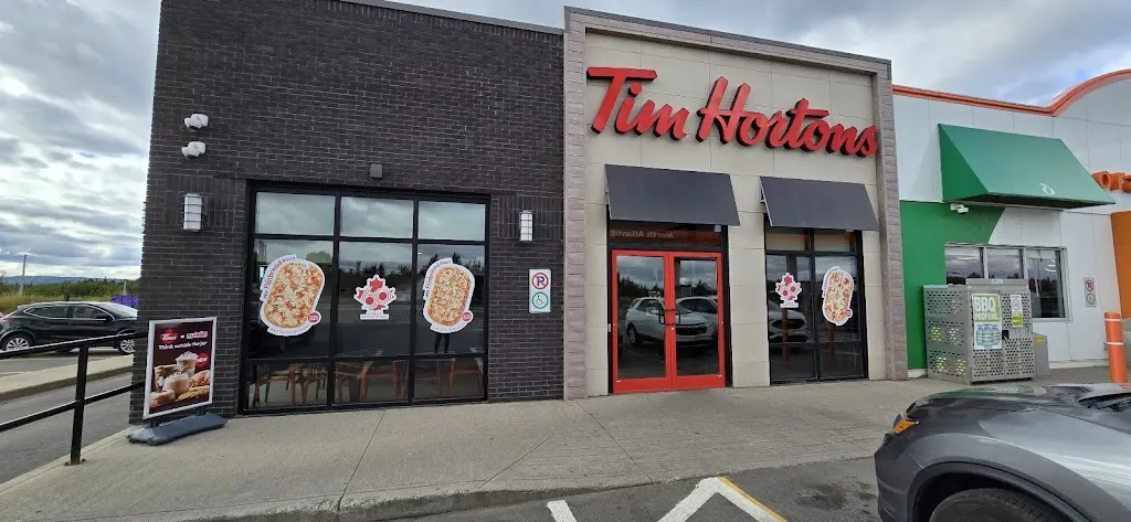 Tim Hortons storefront and interior at 11a Trans-canada Highway, Deer Lake, NL