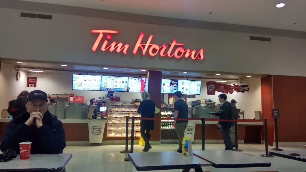 Tim Hortons storefront and interior at 78 Harvey Rd, St John's, NL