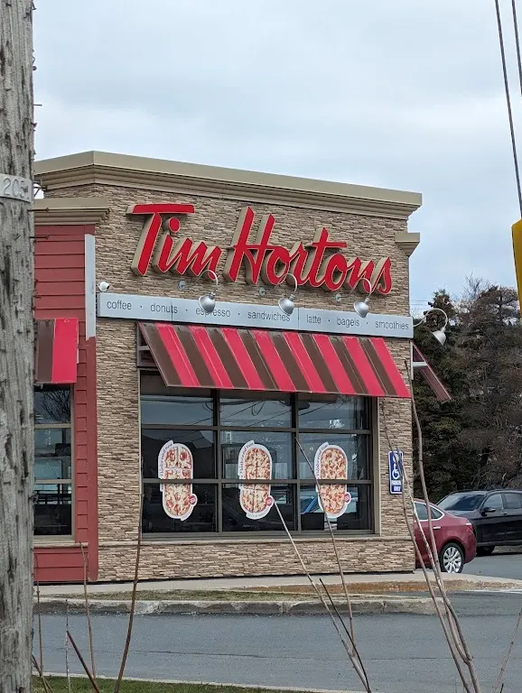 Tim Hortons storefront and interior at 92 Thorburn Rd, St John's, NL