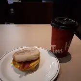 Tim Hortons storefront and interior at 235 Water St, St John's, NL