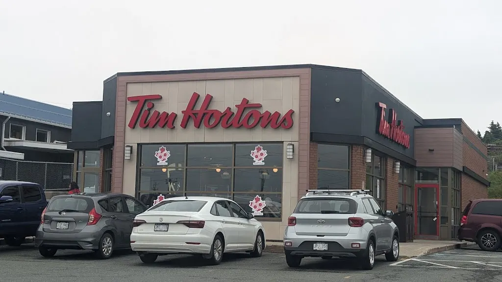 Tim Hortons storefront and interior at 275 Kenmount Rd, St John's, NL