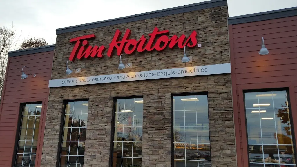 Tim Hortons storefront and interior at 930 Bedford Highway, Bedford, NS