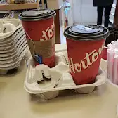 Tim Hortons storefront and interior at 275 Baker Dr, Dartmouth, NS