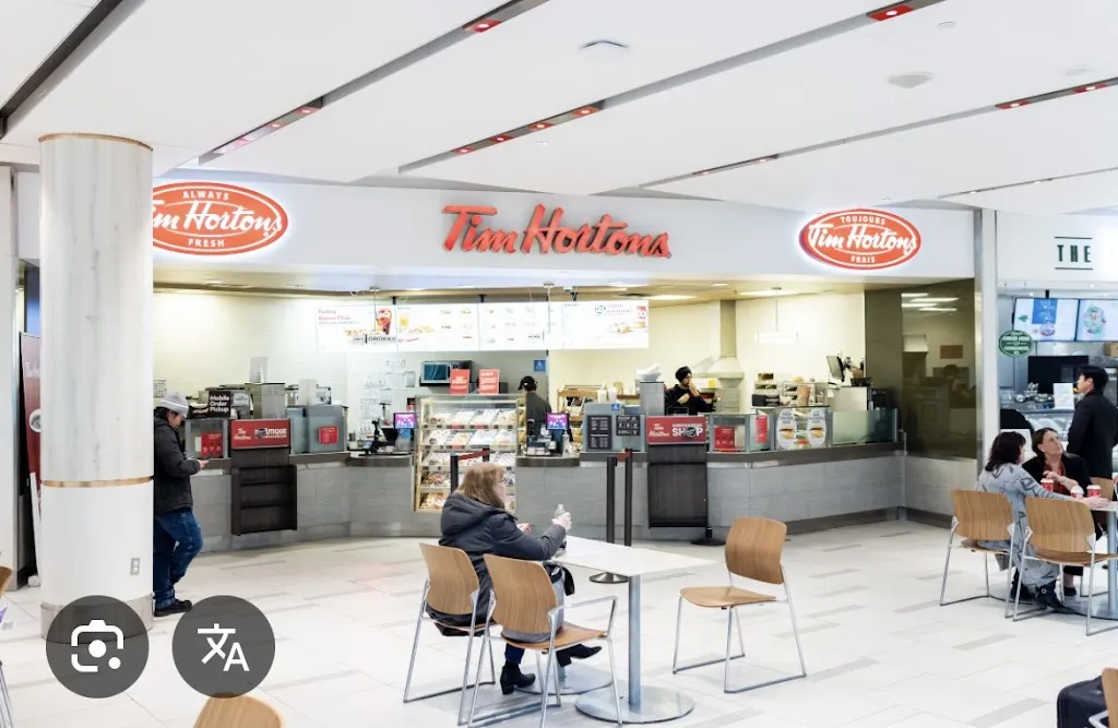 Tim Hortons storefront and interior at 747 Bell Blvd  Post Security, Goffs, NS