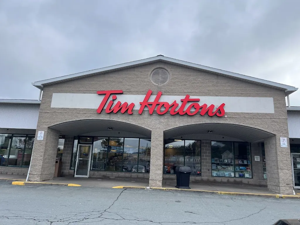 Tim Hortons storefront and interior at 117 Kearney Lake Road Suite 1 Wedgewood Plaza, Halifax, NS
