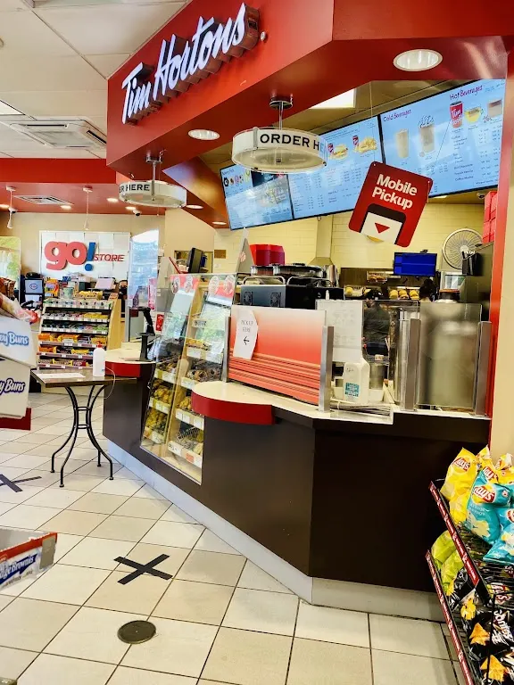 Tim Hortons storefront and interior at 3600 Dutch Village Rd, Halifax, NS